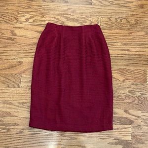 Burgundy Skirt